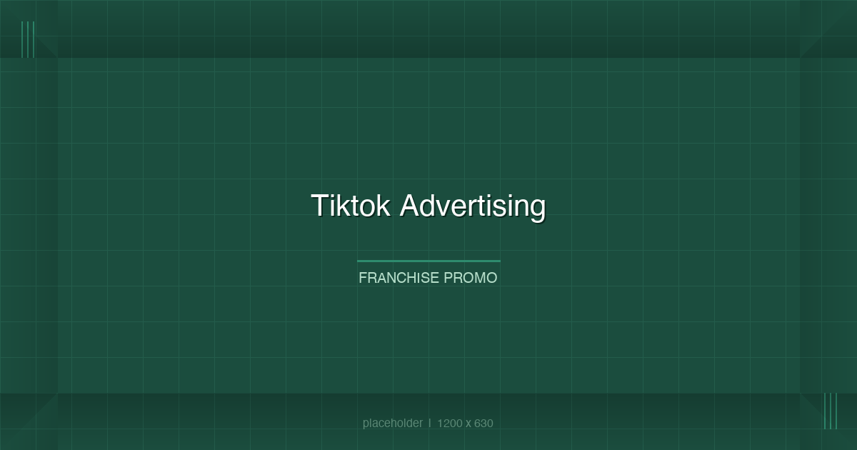 TikTok ads manager interface showing franchise campaign performance